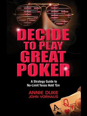 cover image of Decide To Play Great Poker